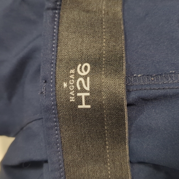 Haggar H26 Premium Stretch Navy Dress Pants - Picture 5 of 6
